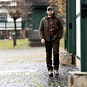 Kalhoty Blaser Maddox - dark brown